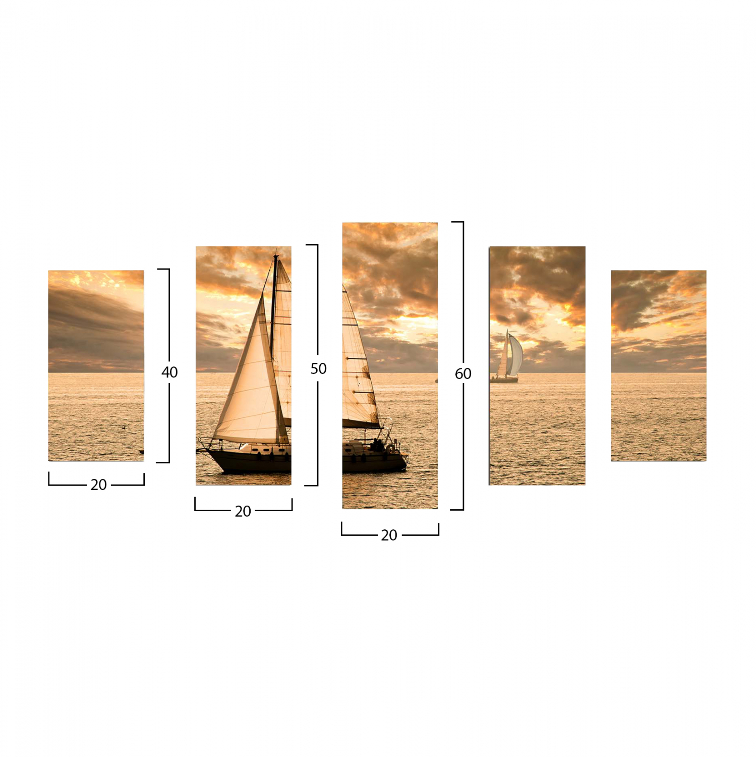 pinakas-pentaptycho-mdf-sunset-sailing-f-1