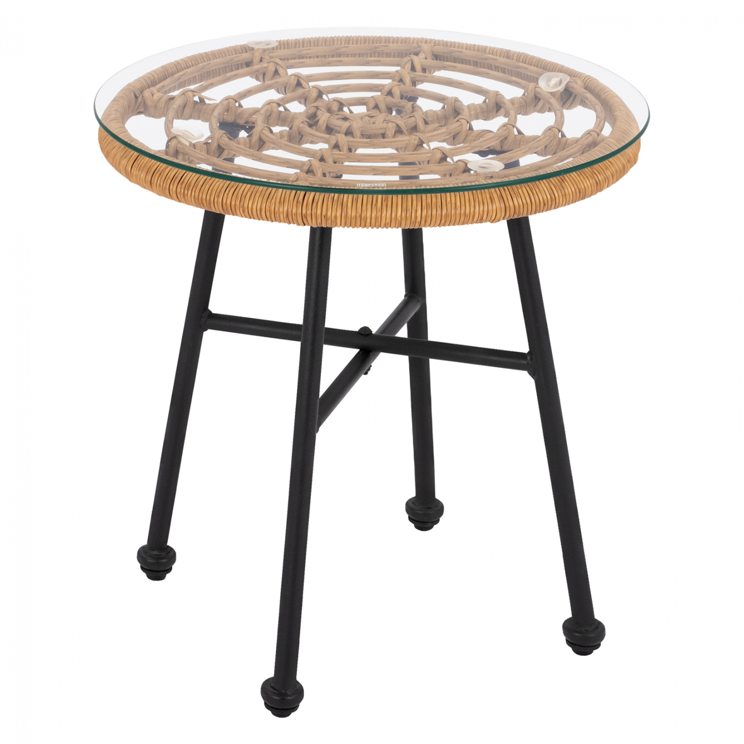 trapezi-metalliko-hm5716-me-wicker-mpez